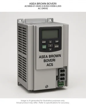 ASEA BROWN BOVERI; ACS800-01-0020-3+E202+H358+L503; AC DRIVE