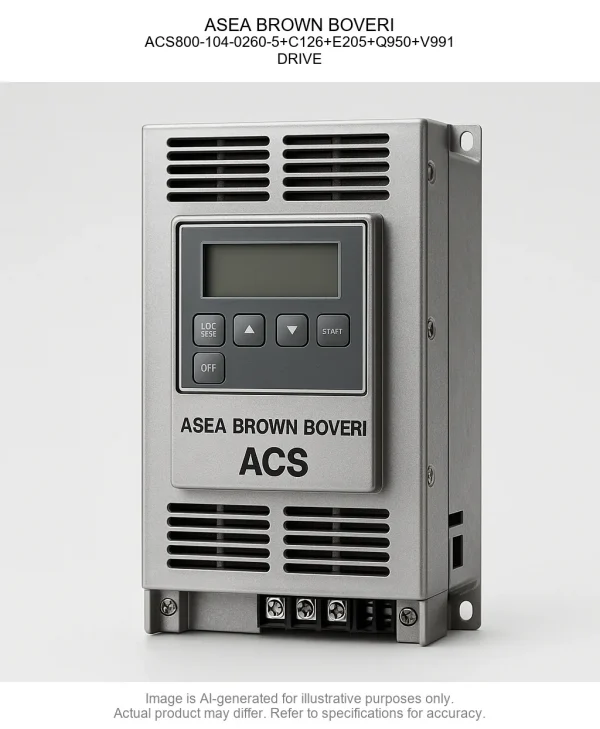 ACS800-104-0260-52BC1262BE2052BQ9502BV991.webp ASEA BROWN BOVERI; ACS800-104-0260-5+C126+E205+Q950+V991; DRIVE