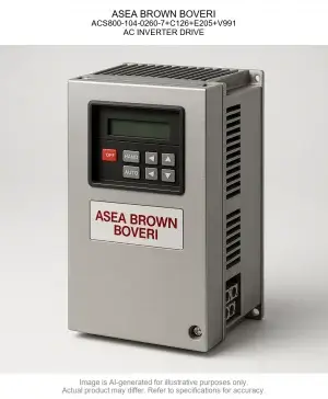 ASEA BROWN BOVERI; ACS800-104-0260-7+C126+E205+V991; AC INVERTER DRIVE