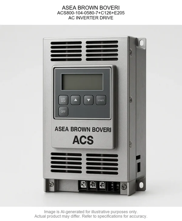 ACS800-104-0580-72BC1262BE205.webp ASEA BROWN BOVERI; ACS800-104-0580-7+C126+E205; AC INVERTER DRIVE
