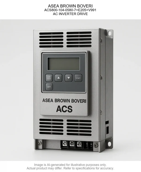 ASEA BROWN BOVERI; ACS800-104-0580-7+E205+V991; AC INVERTER DRIVE