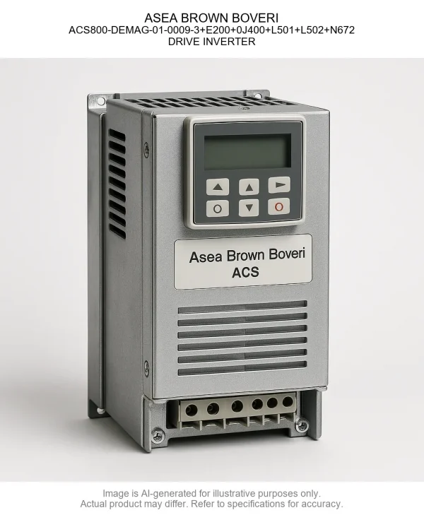ASEA BROWN BOVERI; ACS800-DEMAG-01-0009-3+E200+0J400+L501+L502+N672; DRIVE INVERTER