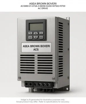 ASEA BROWN BOVERI; ACS880-01-072A-3+B056+E200+N7502+R700; AC DRIVE