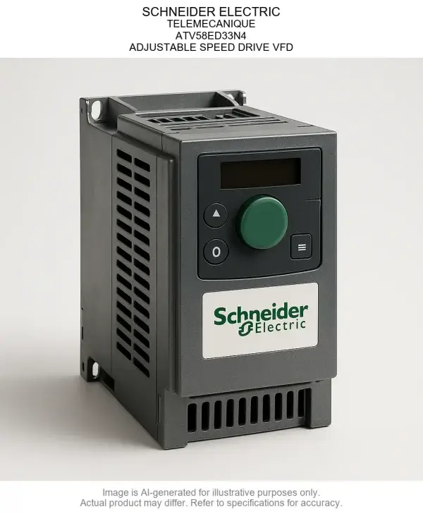 SCHNEIDER ELECTRIC; TELEMECANIQUE; ATV58ED33N4; ADJUSTABLE SPEED DRIVE Variable Frequency Drive