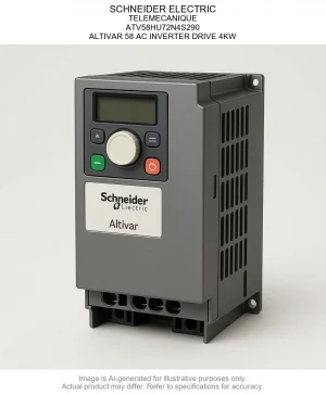 SCHNEIDER ELECTRIC; TELEMECANIQUE; ATV58HU72N4S290; ALTIVAR 58 AC INVERTER DRIVE 4KW