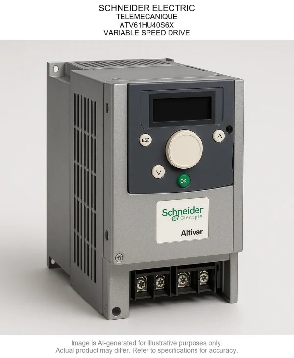 ATV61HU40S6X.webp SCHNEIDER ELECTRIC; TELEMECANIQUE; ATV61HU40S6X; VARIABLE SPEED DRIVE