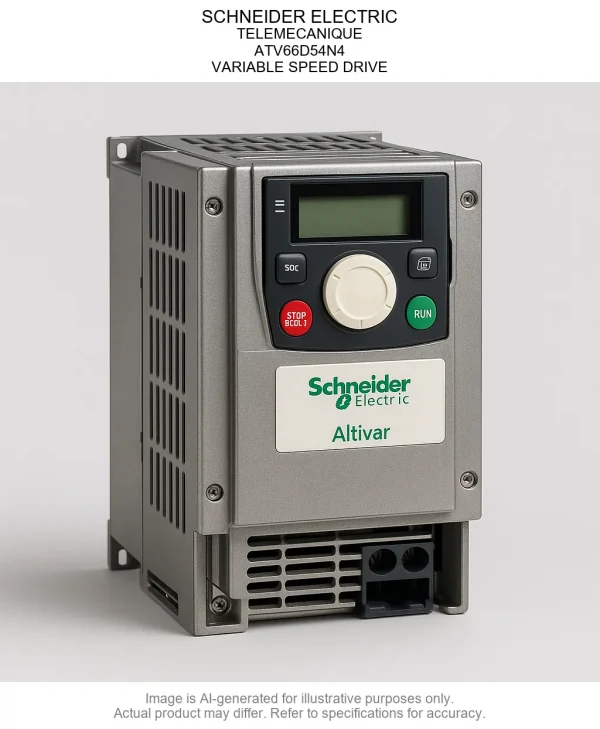 ATV66D54N4.webp SCHNEIDER ELECTRIC; TELEMECANIQUE; ATV66D54N4; VARIABLE SPEED DRIVE
