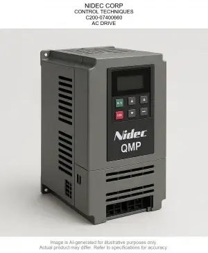 NIDEC CORP; CONTROL TECHNIQUES; C200-07400660; AC DRIVE
