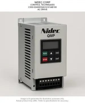 NIDEC CORP; CONTROL TECHNIQUES; C300-02400032A10101AB100; AC DRIVE