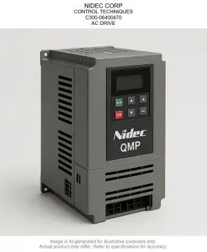 NIDEC CORP; CONTROL TECHNIQUES; C300-06400470; AC DRIVE