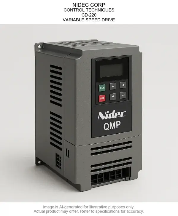 CD-220.webp NIDEC CORP; CONTROL TECHNIQUES; CD-220; VARIABLE SPEED DRIVE