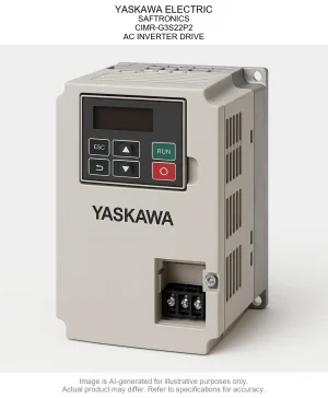 YASKAWA ELECTRIC; SAFTRONICS; CIMR-G3S22P2; AC INVERTER DRIVE