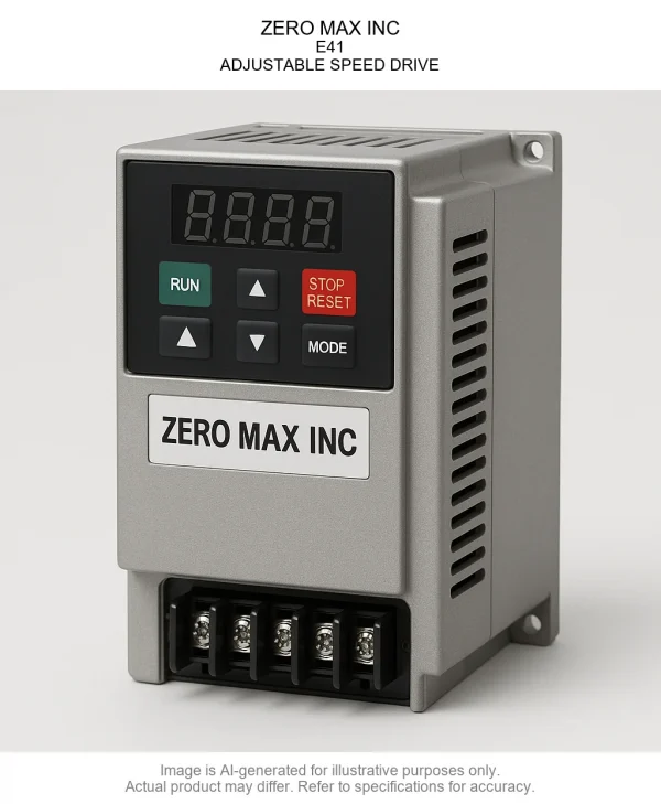 ZERO MAX INC; E41; ADJUSTABLE SPEED DRIVE