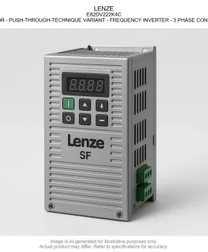 LENZE; E82DV222K4C; INVERTER SERIES 8200 VECTOR - PUSH-THROUGH-TECHNIQUE VARIANT - FREQUENCY INVERTER - 3 PHASE CONNECTION 320-550 V +/- 0% - 3~2