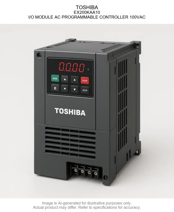 EX200KAA10.webp TOSHIBA; EX200KAA10; I/O MODULE AC PROGRAMMABLE CONTROLLER 100VAC
