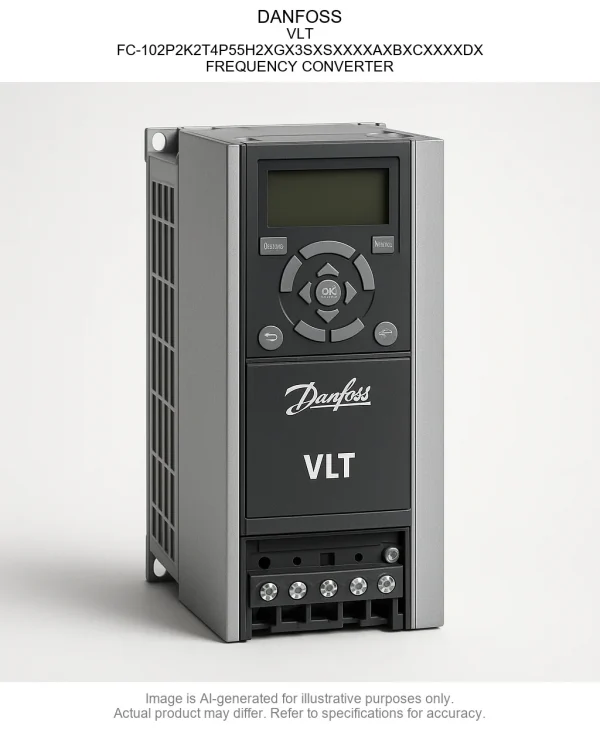 FC-102P2K2T4P55H2XGX3SXSXXXXAXBXCXXXXDX.webp DANFOSS; VLT; FC-102P2K2T4P55H2XGX3SXSXXXXAXBXCXXXXDX; FREQUENCY CONVERTER