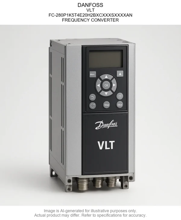 FC-280P1K5T4E20H2BXCXXXSXXXXAN.webp DANFOSS; VLT; FC-280P1K5T4E20H2BXCXXXSXXXXAN; FREQUENCY CONVERTER