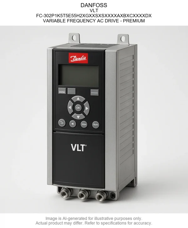DANFOSS; VLT; FC-302P1K5T5E55H2XGXXSXSXXXXAXBXCXXXXDX; VARIABLE FREQUENCY AC DRIVE - PREMIUM