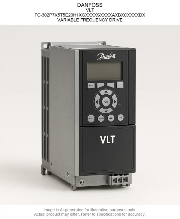 DANFOSS; VLT; FC-302P7K5T5E20H1XGXXXXSXXXXAXBXCXXXXDX; VARIABLE FREQUENCY DRIVE