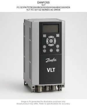 DANFOSS; VLT; FC-321PK75T5E20H2BGXXXXSXXXXAXBXCXXXXDX; VLT FC-321 EZ SERIES AC DRIVE
