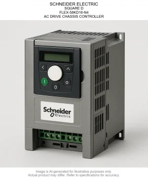 SCHNEIDER ELECTRIC; SQUARE D; FLEX-58KD16-N4; AC DRIVE CHASSIS CONTROLLER