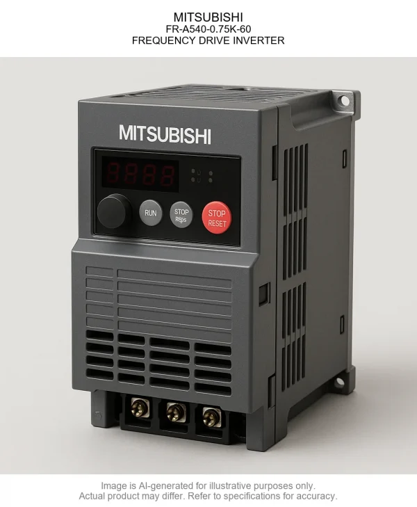 FR-A540-0.75K-60.webp MITSUBISHI; FR-A540-0.75K-60; FREQUENCY DRIVE INVERTER