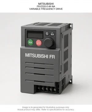 MITSUBISHI; FR-E520-0.4K-NA; VARIABLE FREQUENCY DRIVE
