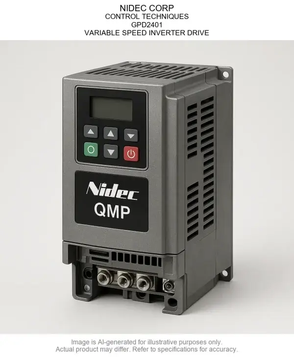 GPD2401.webp NIDEC CORP; CONTROL TECHNIQUES; GPD2401; VARIABLE SPEED INVERTER DRIVE