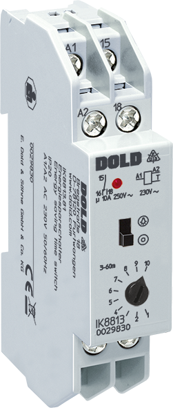 DOLD 0044127: IK8813.81 AC50/60HZ 230V 15-300M Energy-saving time switch
