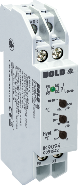 DOLD 0053976: IK9094.11/001 AC/DC24V 100-250C Temperature Monitoring Relay