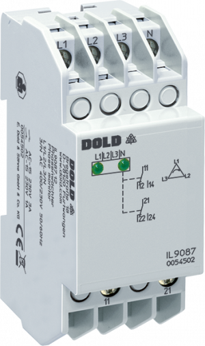 DOLD 0065653: IL9087.12 3AC50/60HZ 230/132V Phase monitor