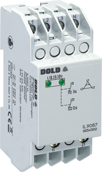 DOLD 0069097: IL9087.12 3AC50/60HZ 440/254V Phase monitor