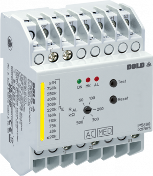 DOLD 0057875: IP5880.12/711 AC50-400HZ 220-240V Insulation monitor