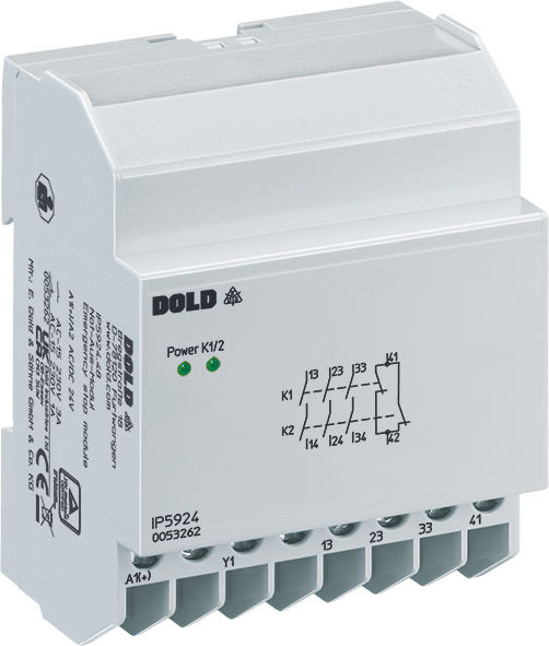 IP5924_600x600.png DOLD 0053260: IP5924.02 AC/DC24V Emergency stop module