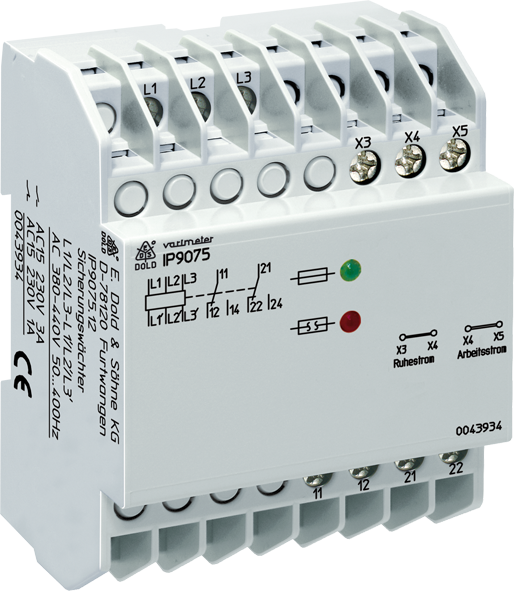 DOLD 0043896: IP9075.12 AC50...400HZ 480-550V Fuse Monitor