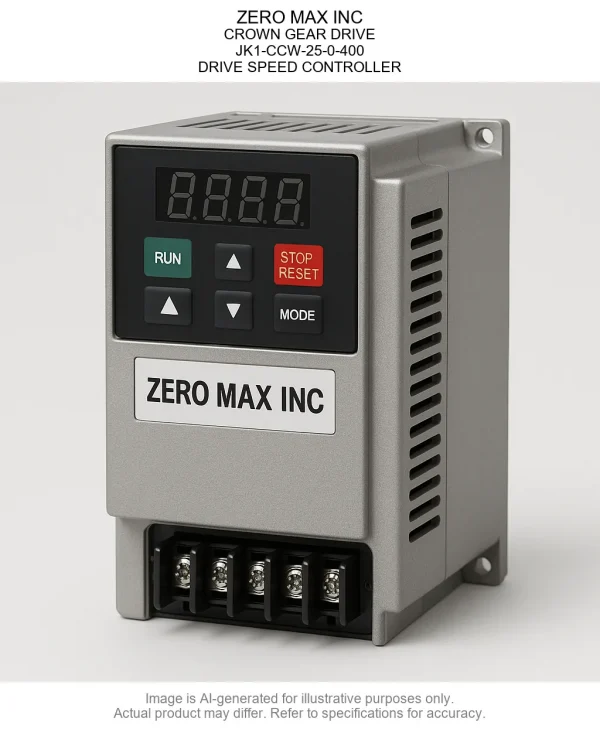 JK1-CCW-25-0-400.webp ZERO MAX INC; CROWN GEAR DRIVE; JK1-CCW-25-0-400; DRIVE SPEED CONTROLLER