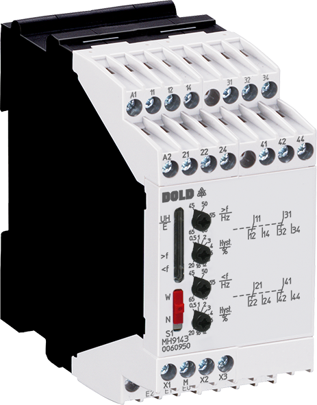 DOLD 0064932: MH9143.39 +/-5Hz UH AC/DC110-230V Mains Frequency Monitor