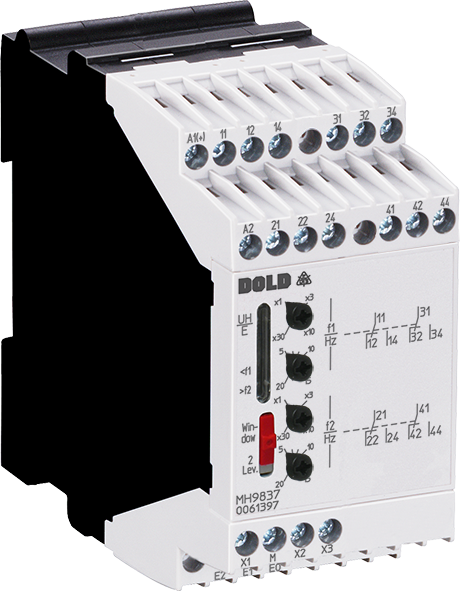 MH9837_5_0_600x600.png DOLD 0064817: MH9837.38/500 2x1.5-200HZ Tv=0 Frequency Relay