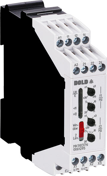 DOLD 0061295: MK9837N.38/500 2x5-600HZ UH=AC230V Frequency Relay