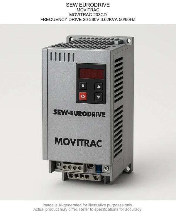 SEW EURODRIVE; MOVITRAC; MOVITRAC-203CD; FREQUENCY DRIVE 20-380V 3.62KVA 50/60HZ