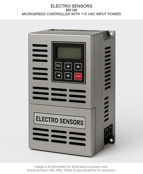 ELECTRO SENSORS; MS196; MICROSPEED CONTROLLER WITH 115 VAC INPUT POWER