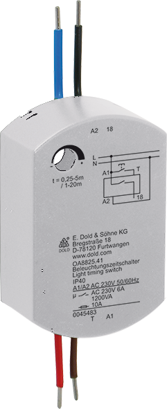 DOLD 0045483: OA8825.41 AC50/60HZ 230V 5/20M Lighting timing switch