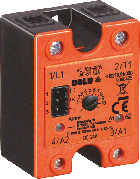 DOLD 0060423: PH9270.91/001 AC200-480V AC40A Solid-state relay / contactor with load circuit monitoring