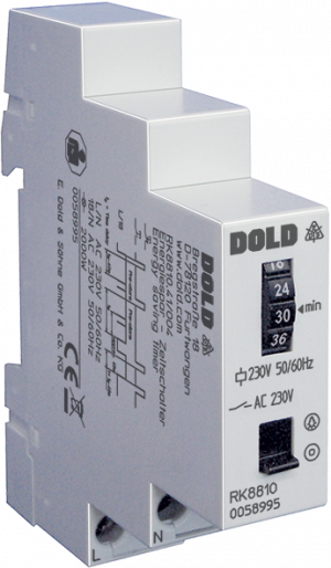DOLD 0058995: RK8810.41/004 AC230V 3-60M Energy saving time switch