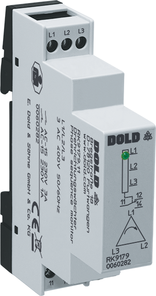 RK9179_600x600.png DOLD 0060282: RK9179.11 3AC50/60HZ 400V Phase Sequence Monitor (Phase Sequence Relay)