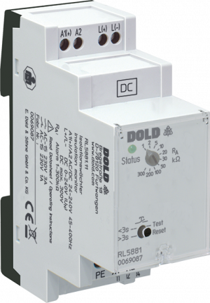 DOLD 0069087: RL5881.11 AC/DC24-240V 1K-300K Insulation monitor