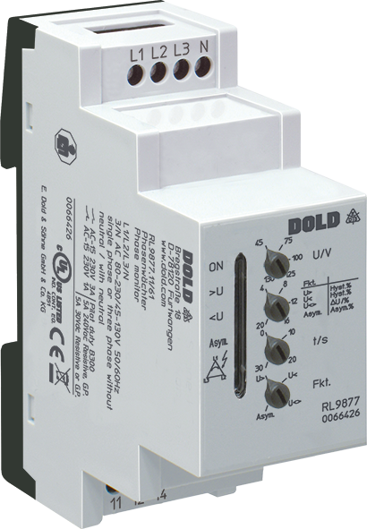 DOLD 0066881: RL9877.11/120/61 3/N AC80-230/ Phase monitor