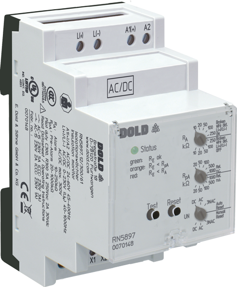 DOLD 0070149: RN5897.12/300/61 AC/DC85-230V Insulation monitor