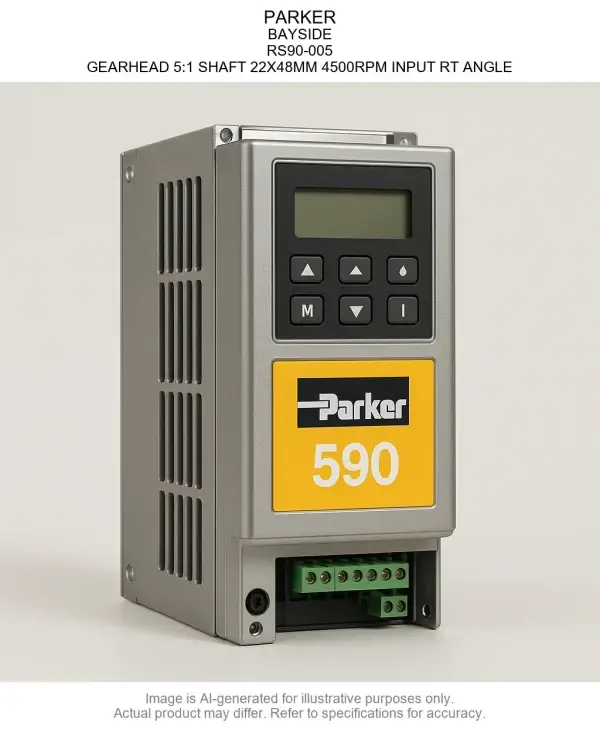 RS90-005.webp PARKER; BAYSIDE; RS90-005; GEARHEAD 5:1 SHAFT 22X48MM 4500RPM INPUT RT ANGLE