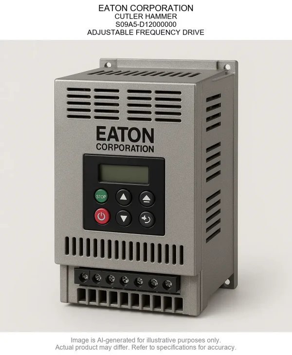 S09A5-D12000000.webp EATON CORPORATION; CUTLER HAMMER; S09A5-D12000000; ADJUSTABLE FREQUENCY DRIVE